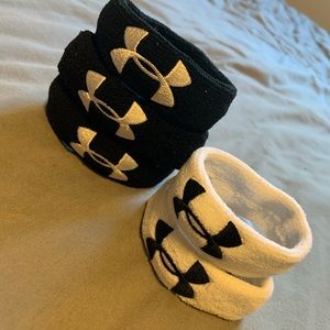 Under armour sweat arm bands